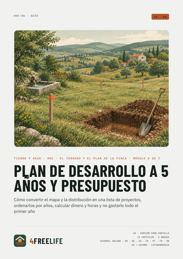 Plan de desarrollo a 5 años y presupuesto