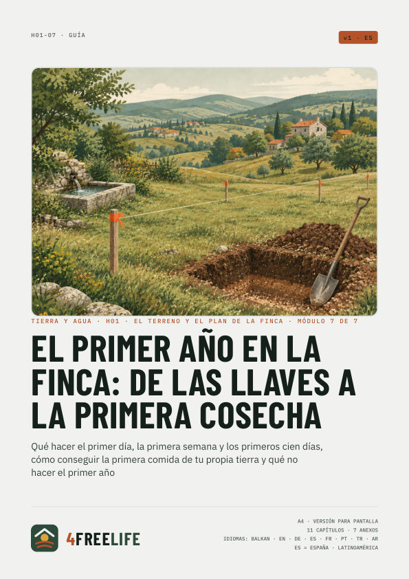 El primer año en la finca: de las llaves a la primera cosecha
