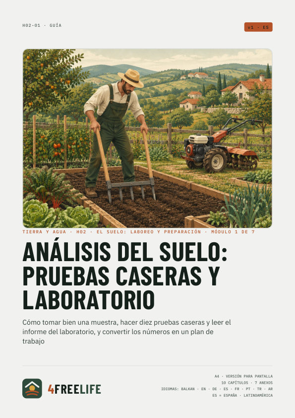 Análisis del suelo: pruebas caseras y laboratorio