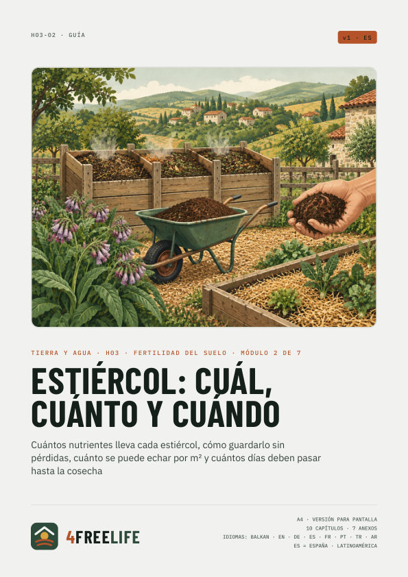 Estiércol: cuál, cuánto y cuándo