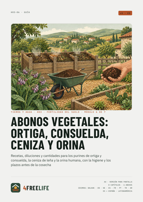Abonos vegetales: ortiga, consuelda, ceniza y orina