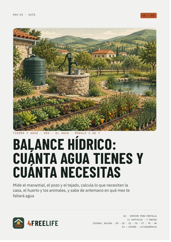 Balance hídrico: cuánta agua tienes y cuánta necesitas