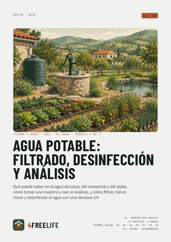 Agua potable: filtrado, desinfección y análisis