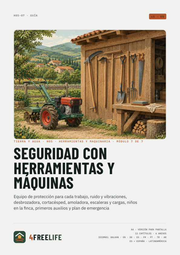 Seguridad con herramientas y máquinas