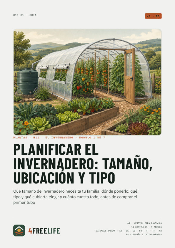Planificar el invernadero: tamaño, ubicación y tipo