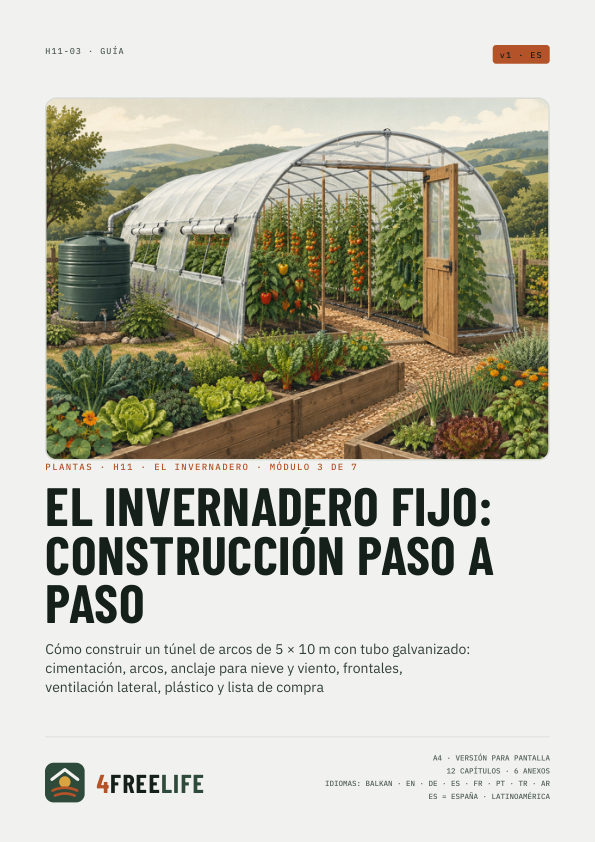 El invernadero fijo: construcción paso a paso
