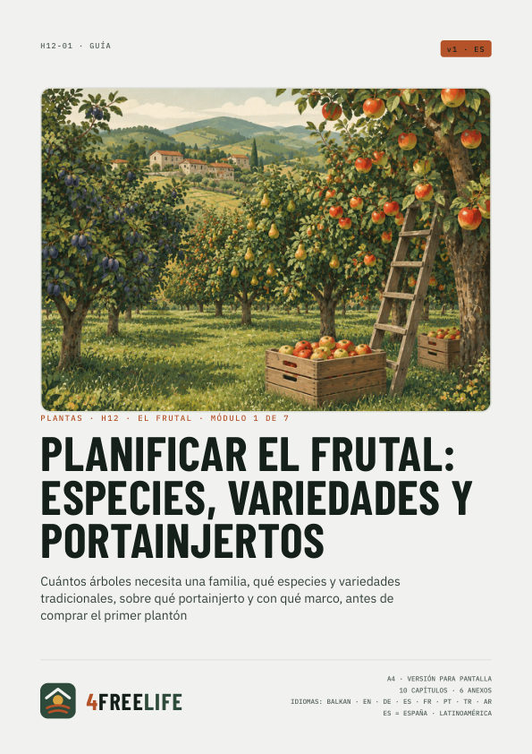 Planificar el frutal: especies, variedades y portainjertos