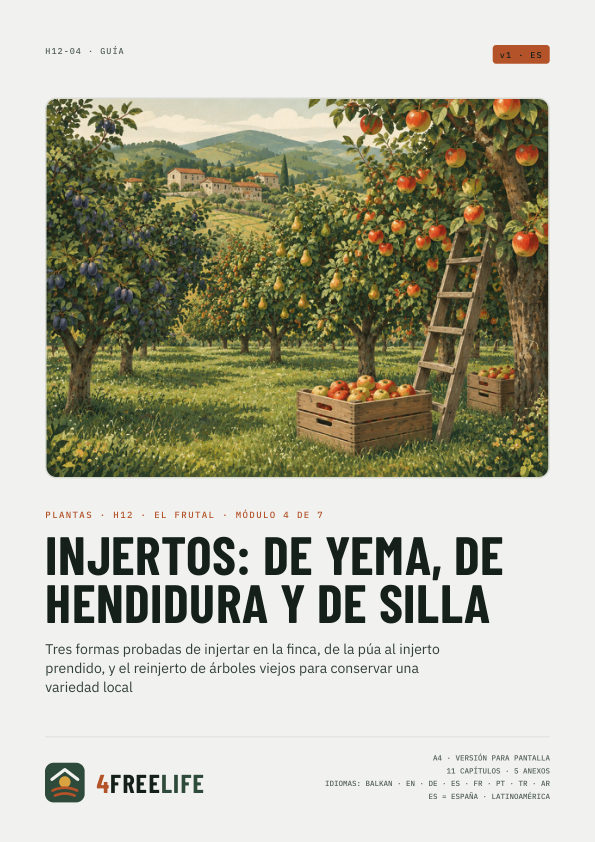 Injertos: de yema, de hendidura y de silla