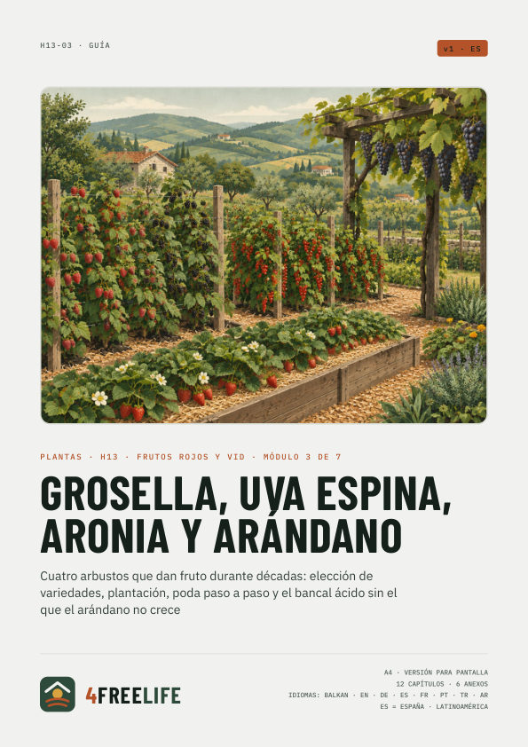 Grosella, uva espina, aronia y arándano