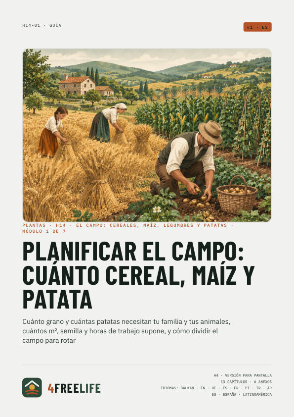Planificar el campo: cuánto cereal, maíz y patata