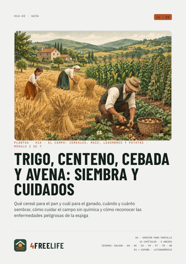 Trigo, centeno, cebada y avena: siembra y cuidados