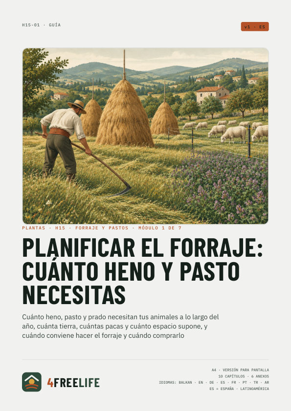 Planificar el forraje: cuánto heno y pasto necesitas