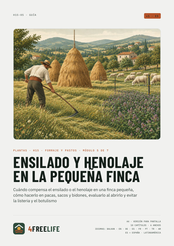 Ensilado y henolaje en la pequeña finca