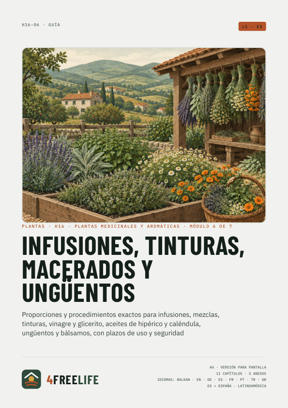 Infusiones, tinturas, macerados y ungüentos