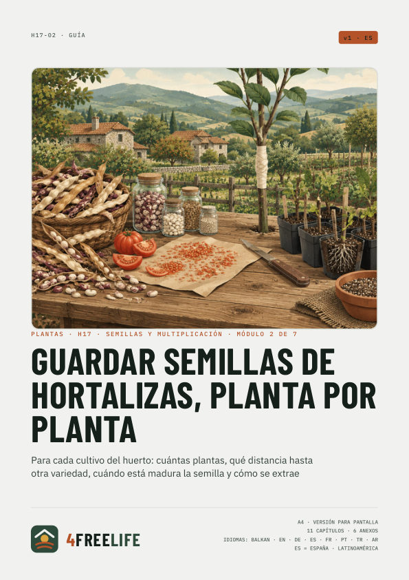 Guardar semillas de hortalizas, planta por planta