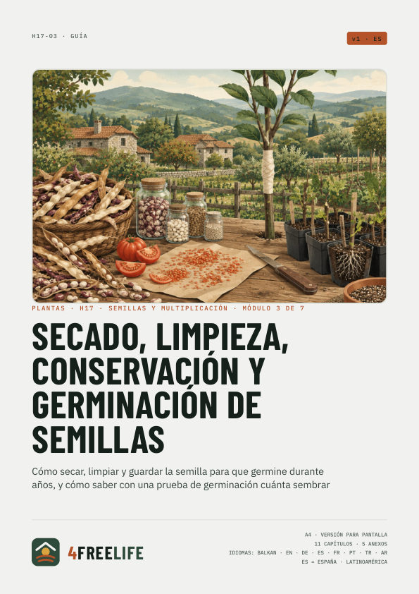 Secado, limpieza, conservación y germinación de semillas
