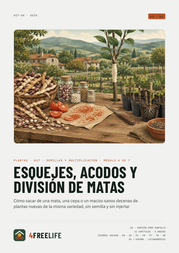 Esquejes, acodos y división de matas