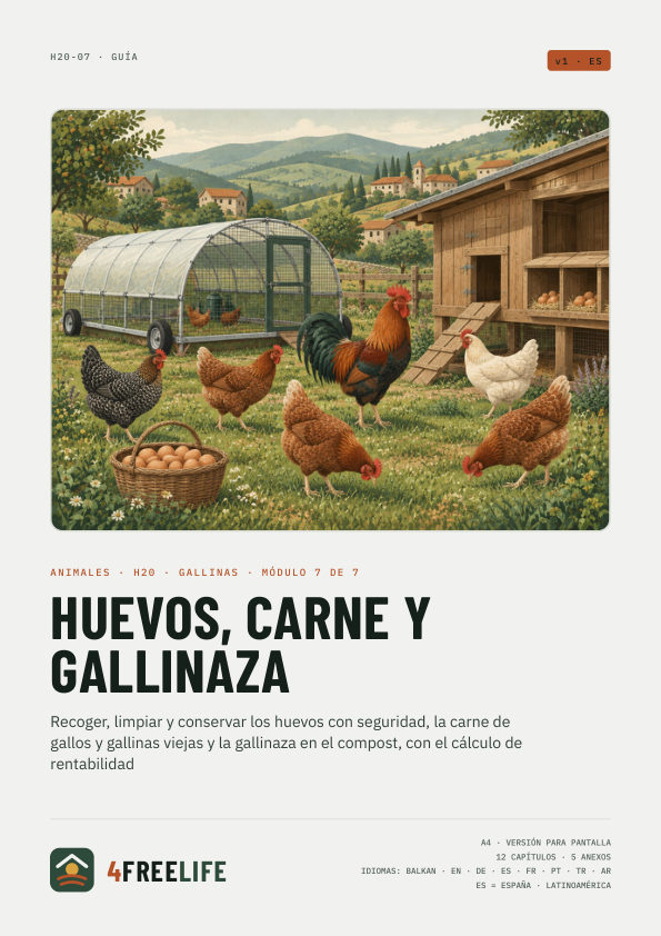 Huevos, carne y gallinaza