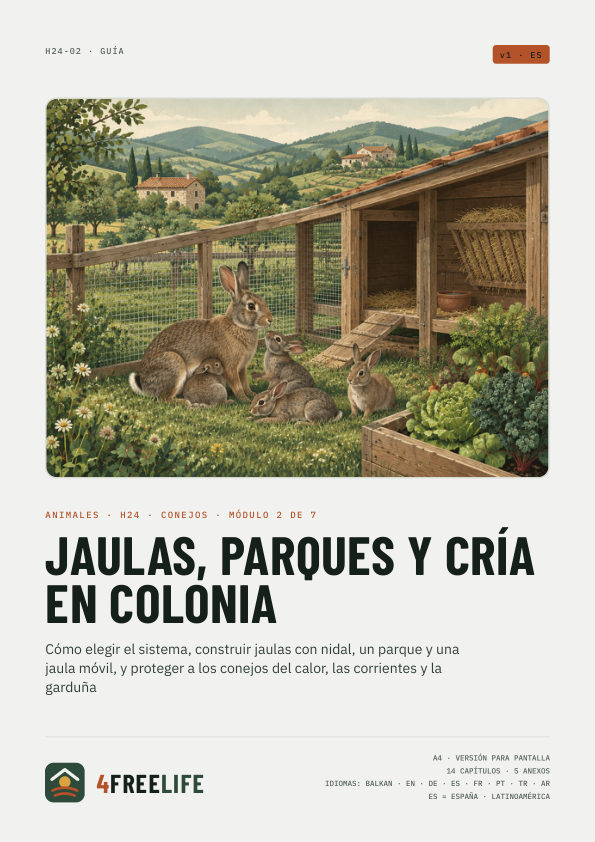 Jaulas, parques y cría en colonia
