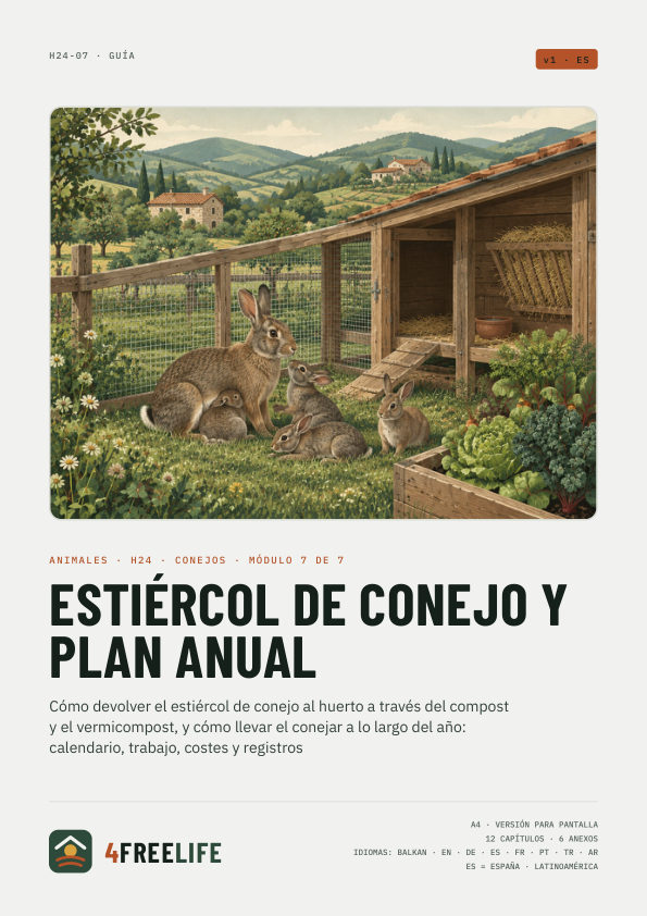 Estiércol de conejo y plan anual