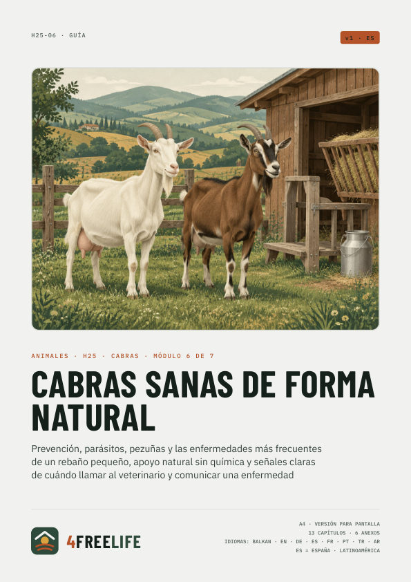 Cabras sanas de forma natural