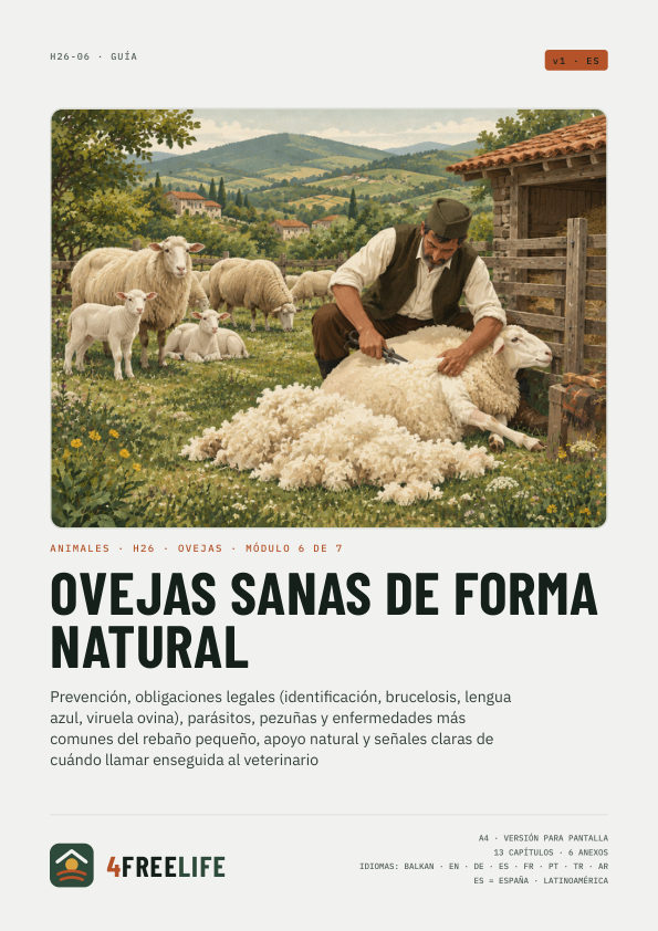 Ovejas sanas de forma natural
