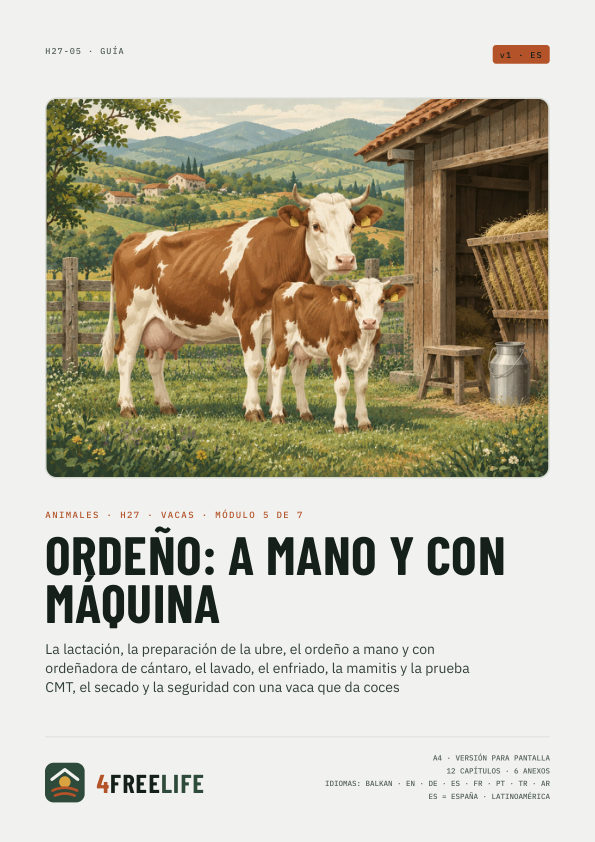 Ordeño: a mano y con máquina