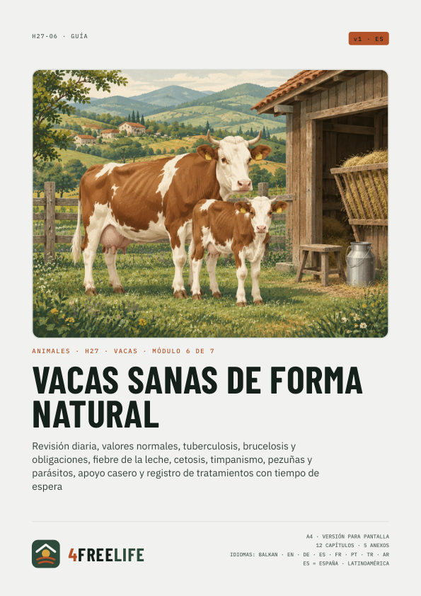Vacas sanas de forma natural