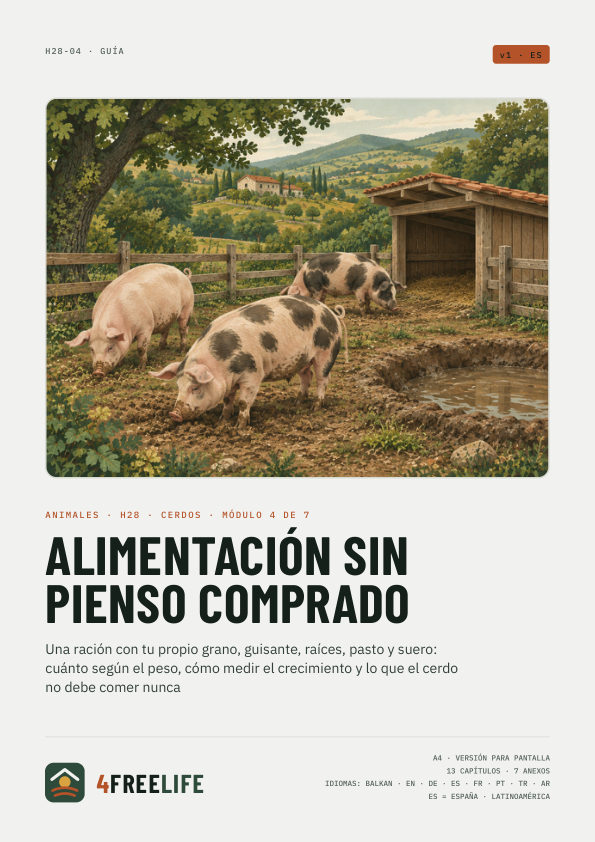 Alimentación sin pienso comprado