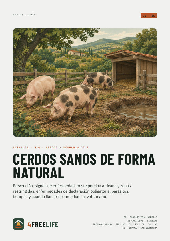 Cerdos sanos de forma natural