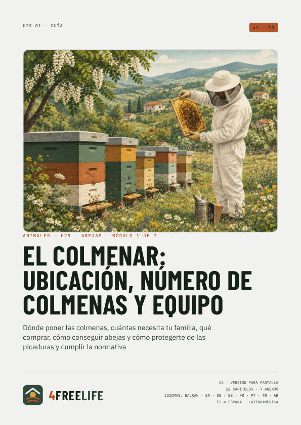 El colmenar: ubicación, número de colmenas y equipo