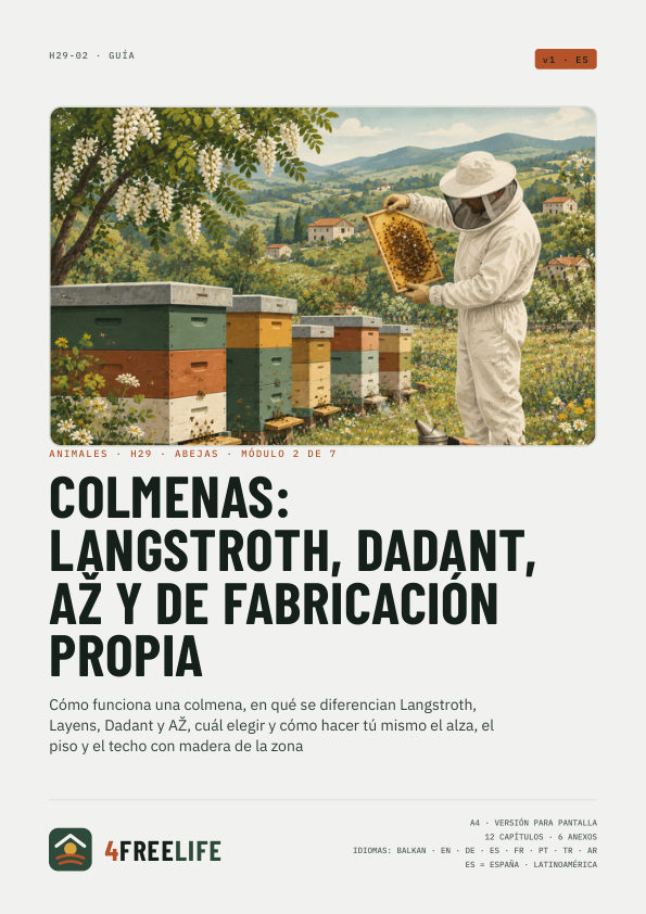 Colmenas: Langstroth, Dadant, AŽ y de fabricación propia