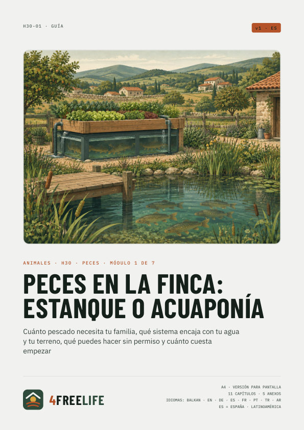 Peces en la finca: estanque o acuaponía