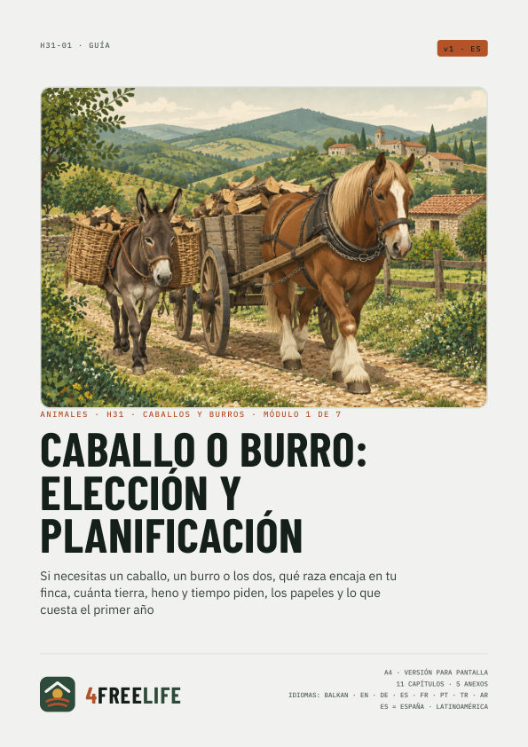 Caballo o burro: elección y planificación