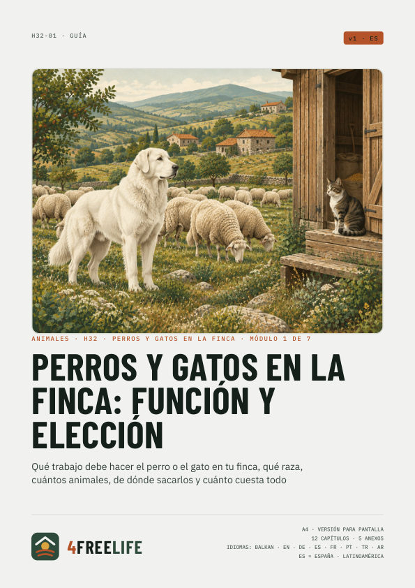 Perros y gatos en la finca: función y elección