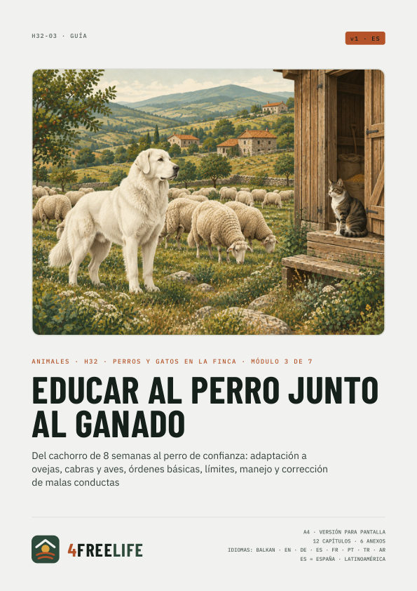 Educar al perro junto al ganado