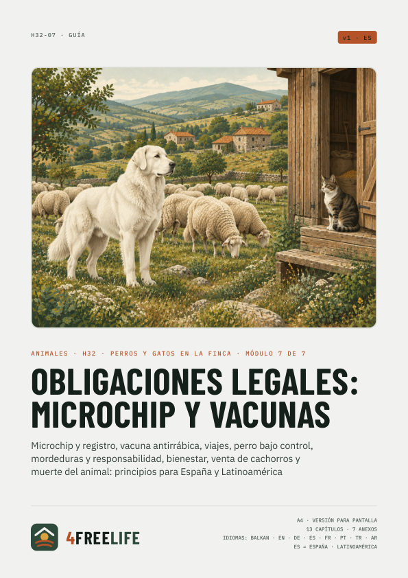 Obligaciones legales: microchip y vacunas