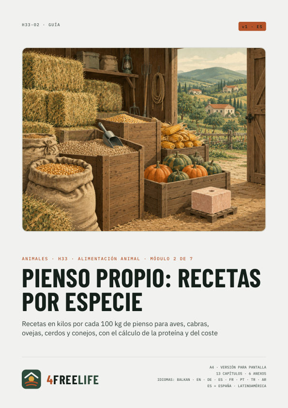 Pienso propio: recetas por especie
