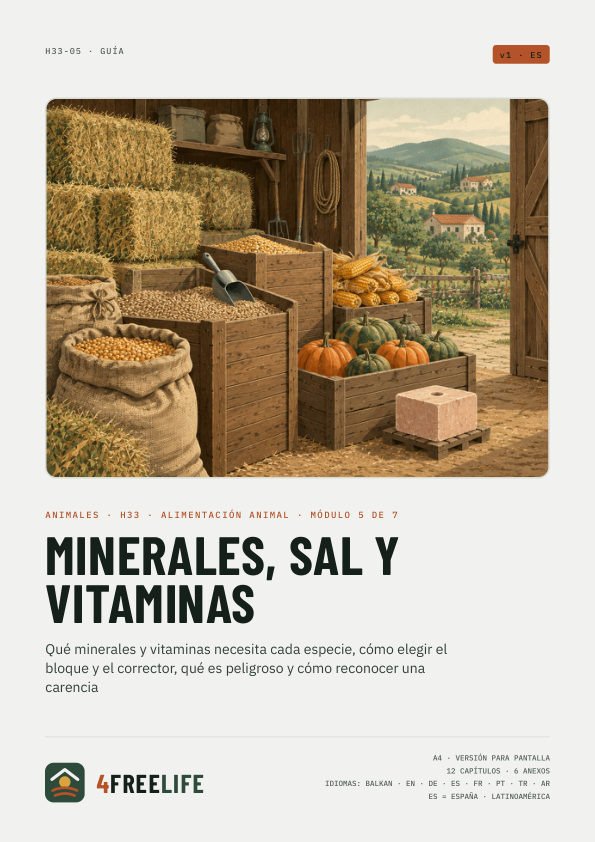 Minerales, sal y vitaminas