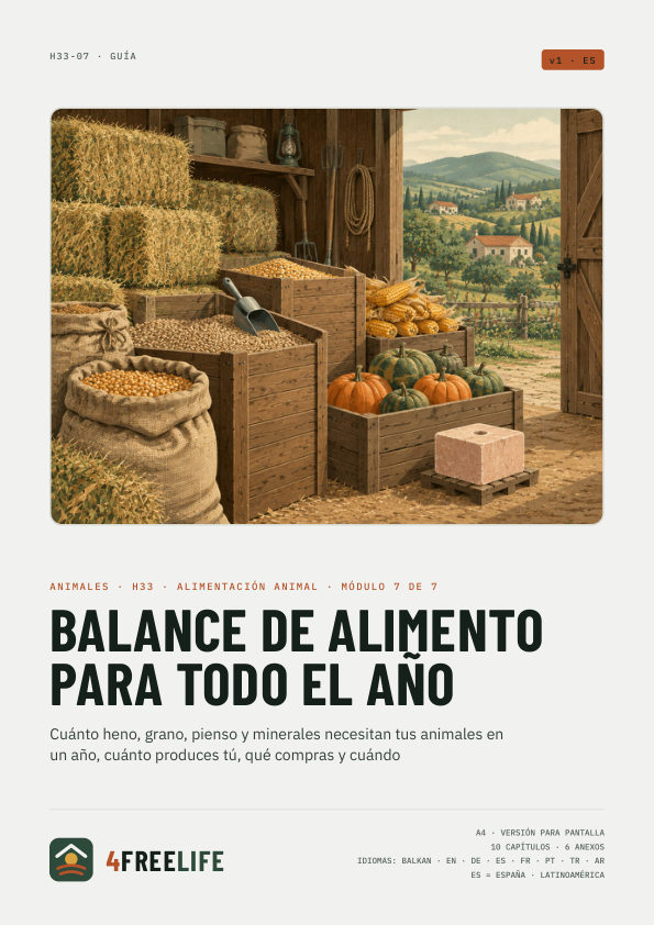 Balance de alimento para todo el año