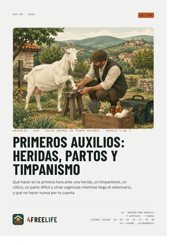 Primeros auxilios: heridas, partos y timpanismo