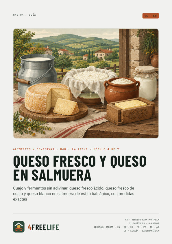 Queso fresco y queso en salmuera