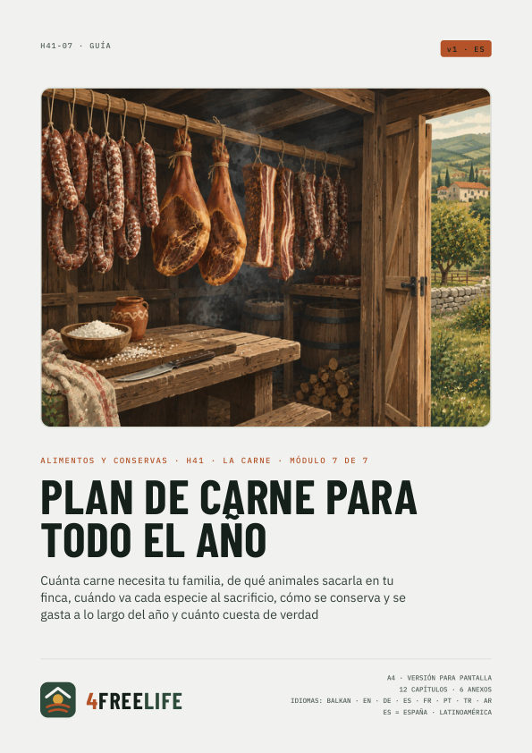 Plan de carne para todo el año