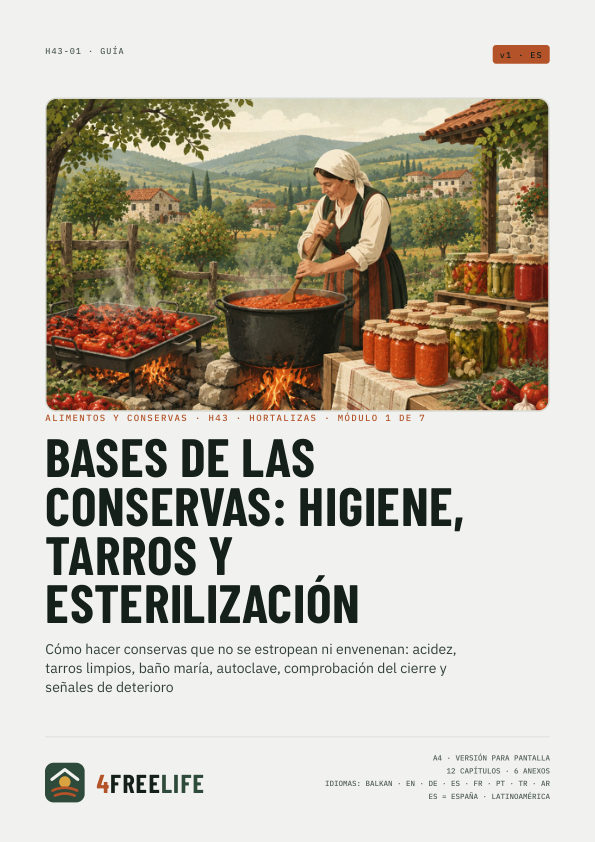 Bases de las conservas: higiene, tarros y esterilización