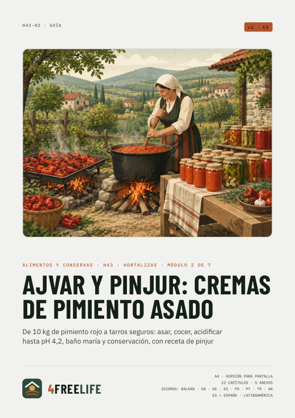 Ajvar y pinjur: cremas de pimiento asado