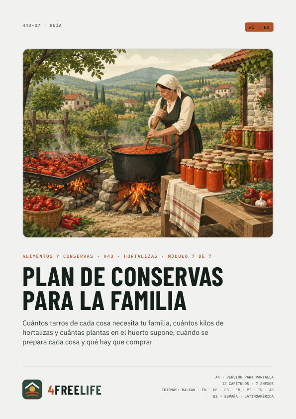 Plan de conservas para la familia