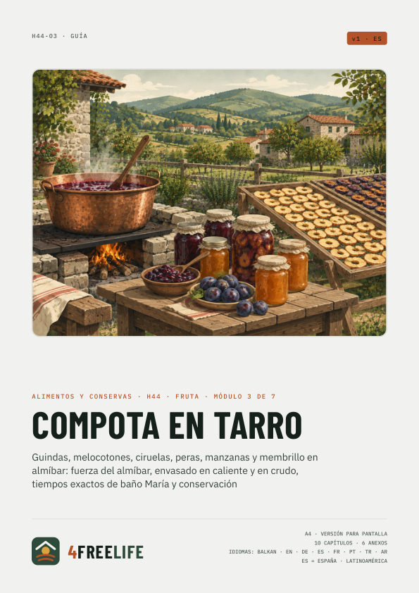 Compota en tarro