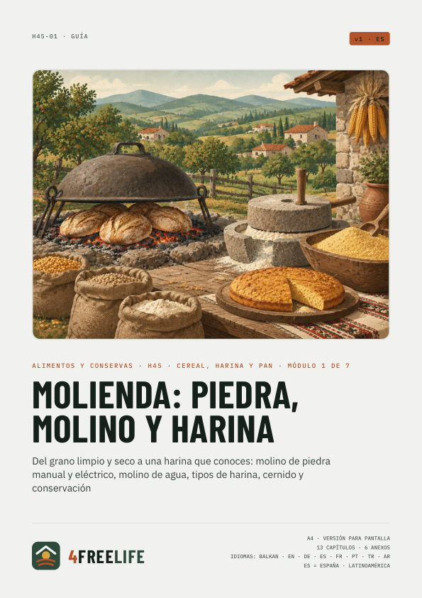 Molienda: piedra, molino y harina