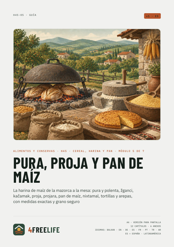 Pura, proja y pan de maíz