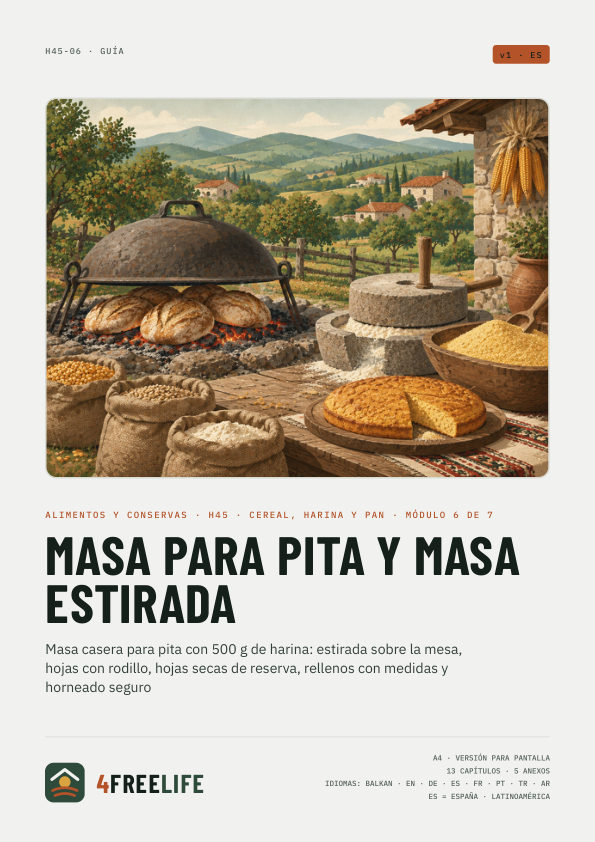 Masa para pita y masa estirada